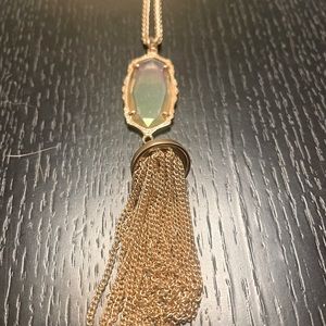 Kendra Scott Rayne Rose Gold Long Pendant Necklace